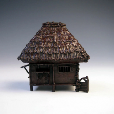 dk10 葛屋香炉（小） 研斎作【 高岡銅器 】