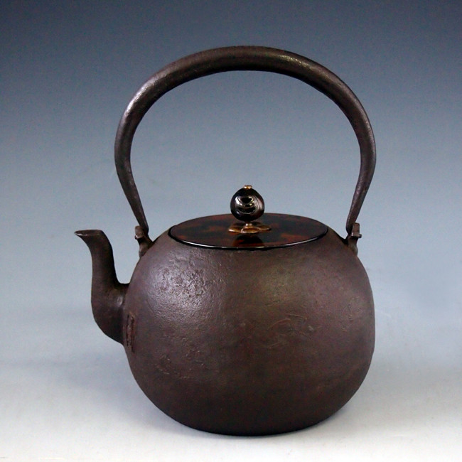 hn907 般若勘渓作 千鳥小丸鉄瓶 約1.2L【日本製・証明書付き】【海外