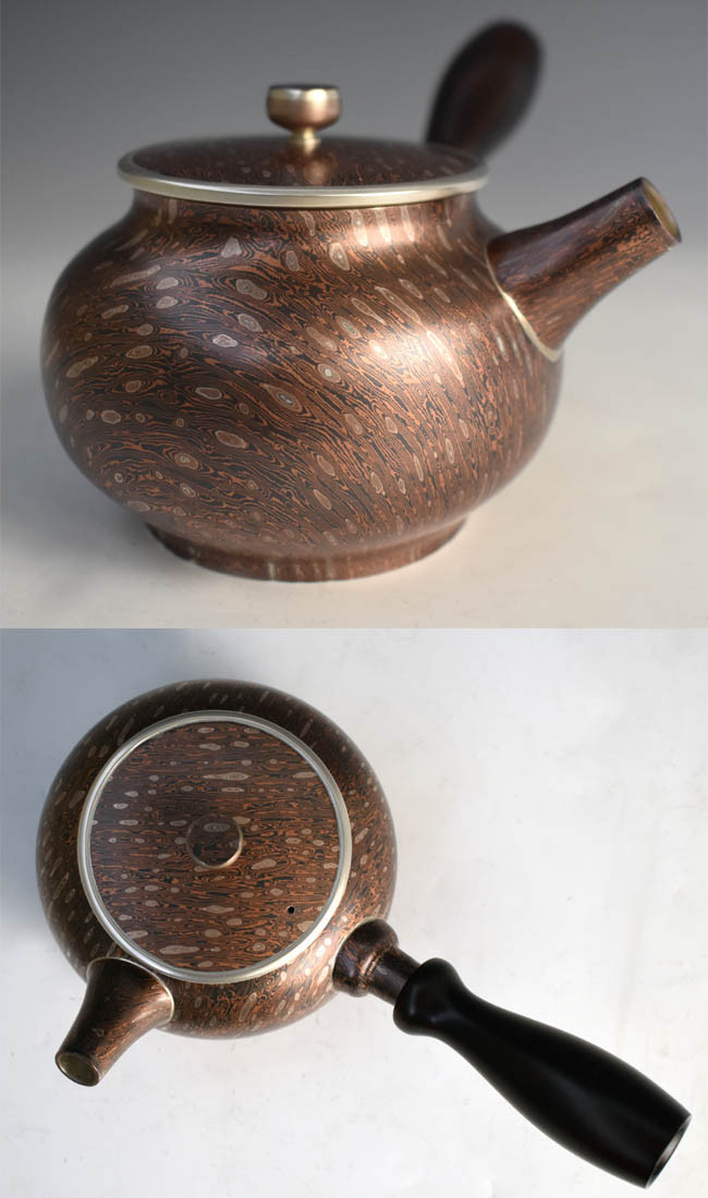古銅銀象嵌　碇桜文　長顎瓶　横須賀泉商会款　重さ約6kg　H　R7179B 都築青峰 Seiho Tsuzuki 黒 桜印花 蓋碗 皿付 ST0058 | TOKONAM