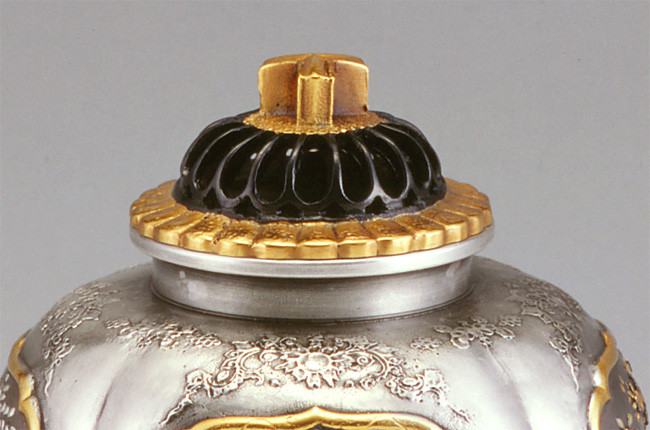 sk53-15, 四脚花鳥香炉 銀香炉