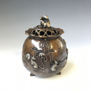 dk6, good fortune mouse incense burner