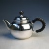 No.uk9b, Silver teapot,  design is beaten pattern (large), about  0.2L