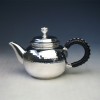 No.uk9s, Silver teapot,  design is beaten pattern (large), nearly 0.2L