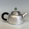 No.ogk-06892, Silver teapot,  body engraves pine, bamboo and plum blossom pattern, nearly 0.2L