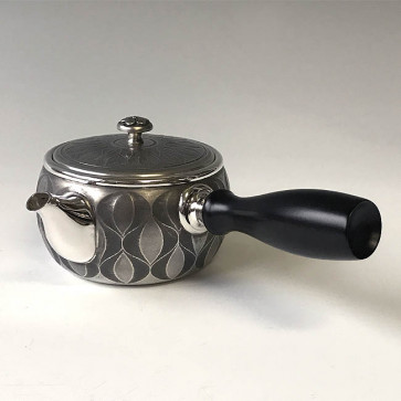 obg-n504, 大渊光则 猫眼纹 横手把 泡茶 银壶  约0.2L 纯银 银壶