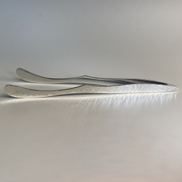 obg-n708, 大渊光则 茶夹 槌纹 茶具配件 银茶夹