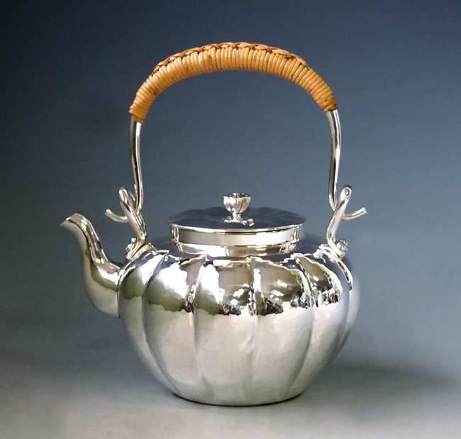 yw22, 纯银银壶南瓜形约0.6L 纯银保证银壶