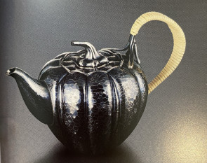 ukta2, 松荣堂 石高和弘作 纯银银壶 南瓜形 约0.4L  纯银保证 银壶