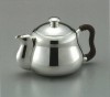 obg-n014, 大渊光则 七福神 惠比寿天形 纯银泡茶壶 亮面 约0.2L 纯银银壶