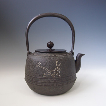 tb38, 麒龍堂 萬代屋形 青龍圖 鐵壺