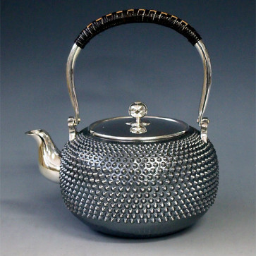 yw7, 純銀銀壺 雪珠壺身 約1.3L, 銀壺