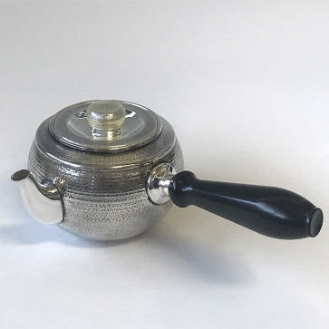 obg-n004,大淵銀器作 純銀泡茶壺 圓形 雅色 約0.3L 銀壺