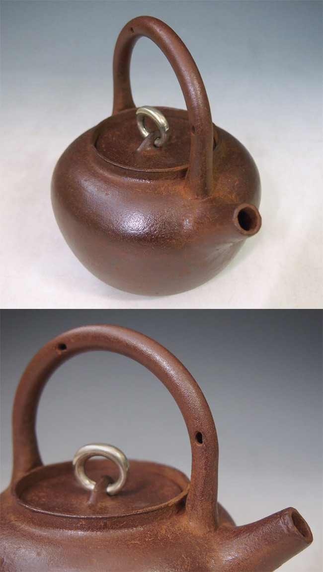 hn2984, 般若勘溪作素纹砲口設計約0.7L 鐵壺