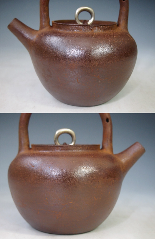 hn2984, 般若勘溪作素纹砲口設計約0.7L 鐵壺