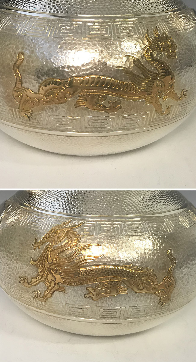 中国　北宋　青銅器　鍍金牛　古箱付き　Q95-2 中国 北宋 青銅器 鍍金牛 古箱付き Q95-2