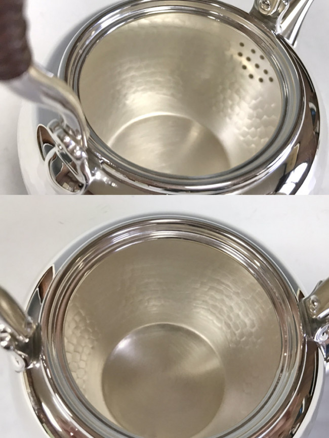 yw14，純銀銀壺槌紋壺身（小小）約0.4L，燒水用銀壺