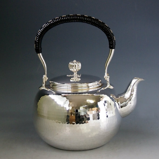 yw4, 純銀銀壺槌紋（大） 約1.2L, 銀壺