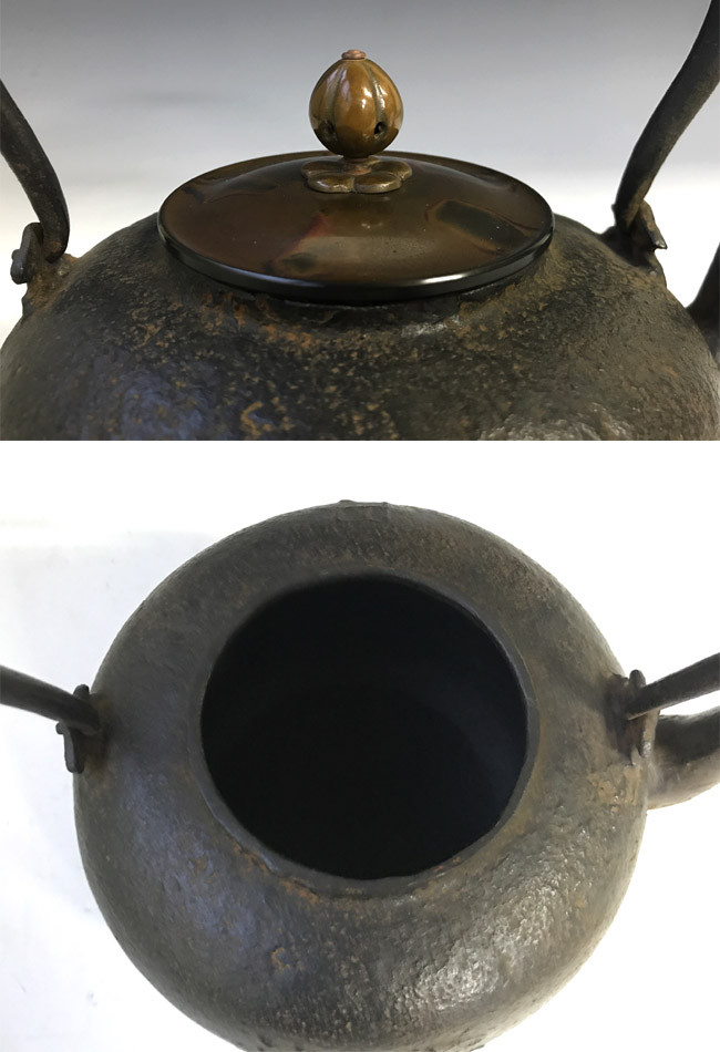 hn902,般若勘溪作圓能齋好鐵壺約1.6L, 鐵壺