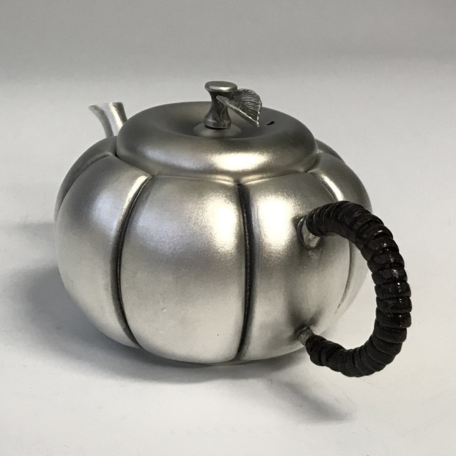 obg-n007, 大淵光則純銀泡茶壺橘子形優雅銀色約0.1L, 銀壺
