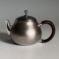 obg-n712, 大淵光則 岩面紋 純銀泡茶壺 約0.2L 純銀 銀壺