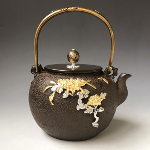 亀文堂 鉄瓶 タサオ 高さ18cm 東N7-1004② 亀文堂 鉄瓶 タサオ