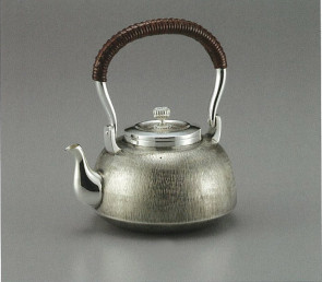 obg-n033, 大淵光則作 純銀銀壺 席紋 約0.8L 純銀 燒水壺