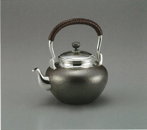 obg-n043, 大淵光則 純銀燒水壺 槌紋 約1.1L 純銀 銀壺
