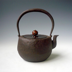hn906, 般若勘溪作 道安形 約 0.9L, 鐵壺