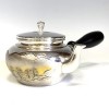 obg-n529, 大淵光則 山水 純銀泡茶銀壺 約0.2L 純銀銀壺